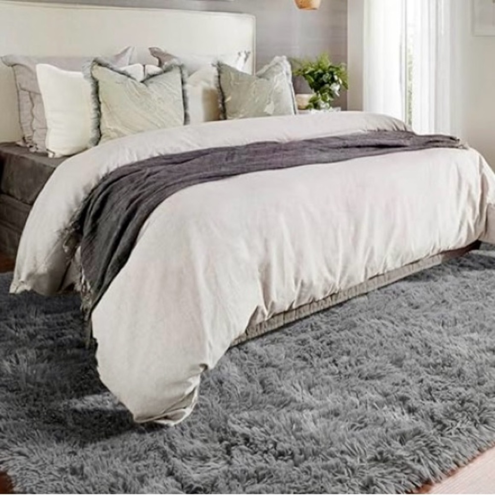 Rug - Gray Accent Area Carpet - Size 4x6 - Picture 3 of 10